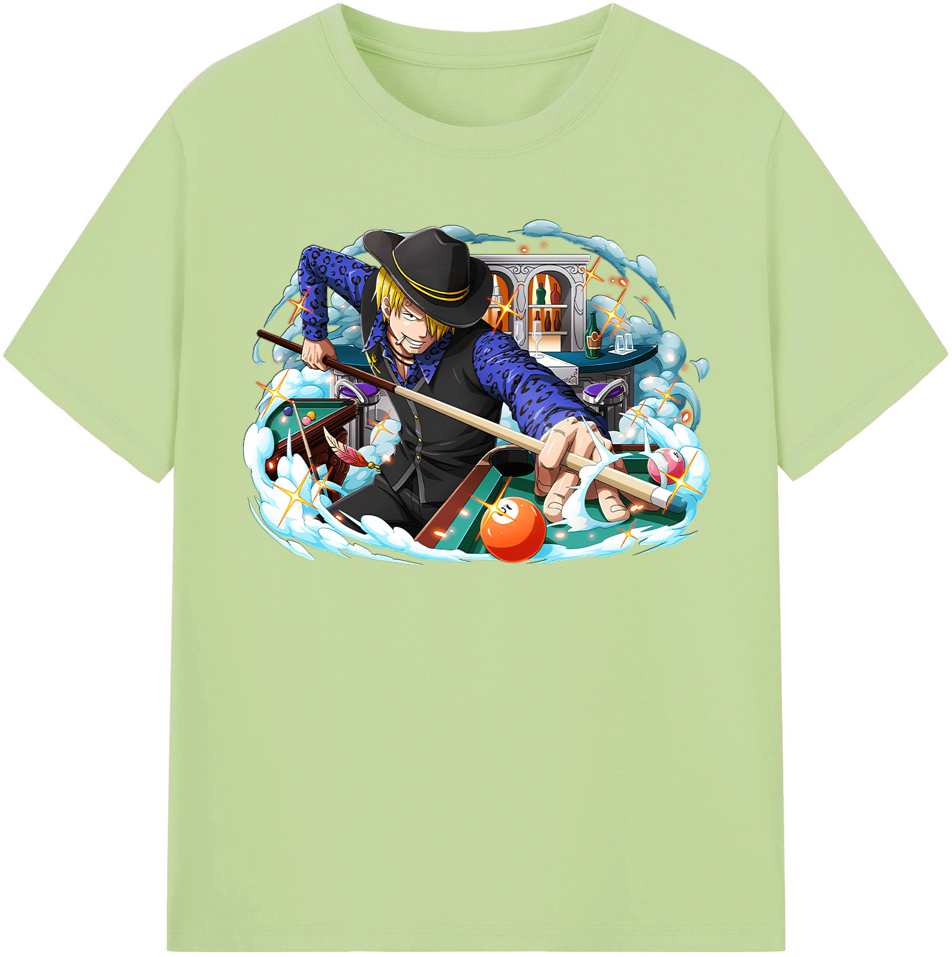 ワンピース サンジ ONE PIECE Sanji 綿100％半袖Tシャツ（フロントプリント）